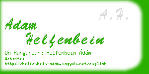 adam helfenbein business card
